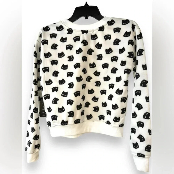 NWT Better/Together Cat Graphic Print Sweatshirt - Size X-Small - Picture 2 of 7